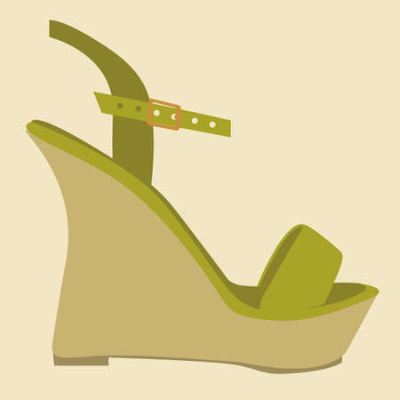Illustration of fashion icons, fashion shoes, vector illustrationのイラスト素材