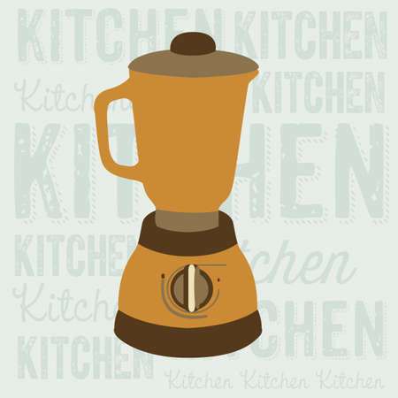 Illustration of kitchen appliances. illustration of a blender. vector illustrationのイラスト素材
