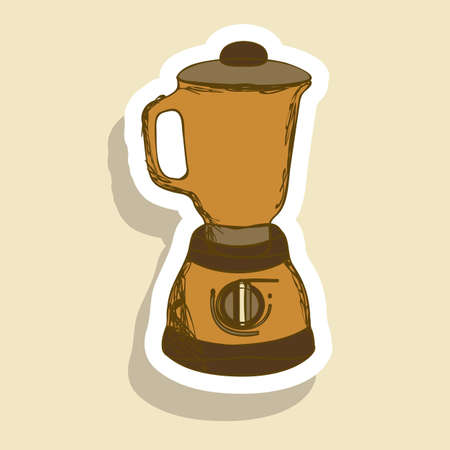 Illustration of kitchen appliances. illustration of a blender. vector illustrationのイラスト素材
