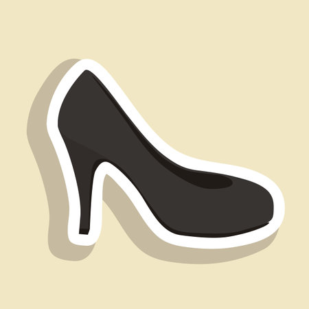 Illustration of fashion icons, fashion shoes, vector illustrationのイラスト素材