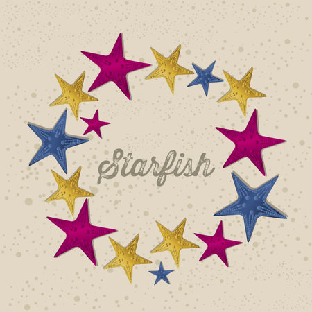 Illustration of beach. Arena, summer vacation on the beach, vector illustrationのイラスト素材