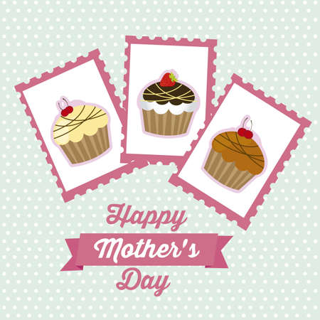 Illustration of the celebration of Mother's Day, vector illustrationのイラスト素材