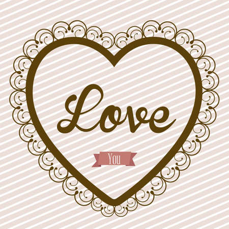 Illustration of love and Valentine, love and friendshipのイラスト素材