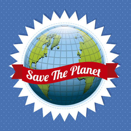 Illustration of planet earth, earth day, vector illustrationのイラスト素材