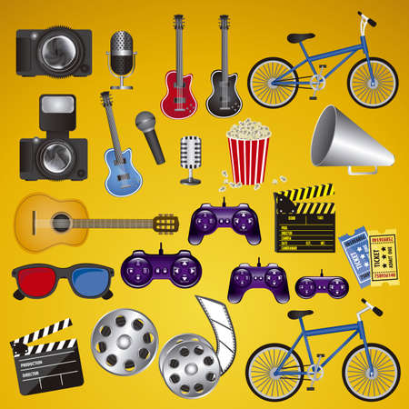 Illustration of style hipster, hipster culture and community, vector illustrationのイラスト素材