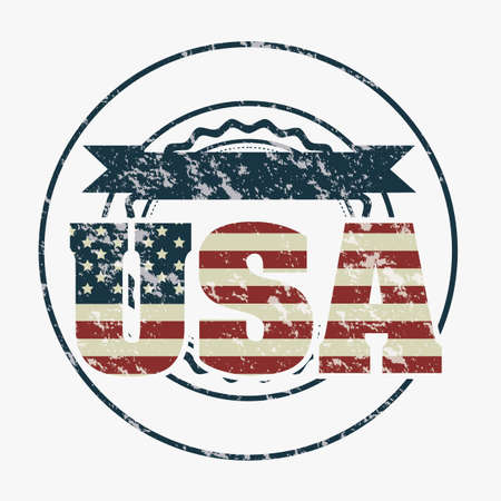 Illustration patriot united states of america, usa poster, vector illustrationのイラスト素材