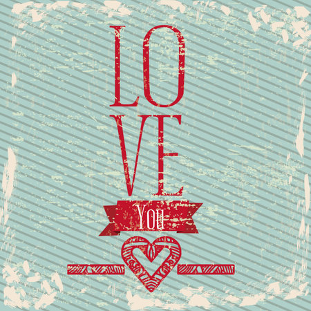 Love card over blue background illustrationのイラスト素材