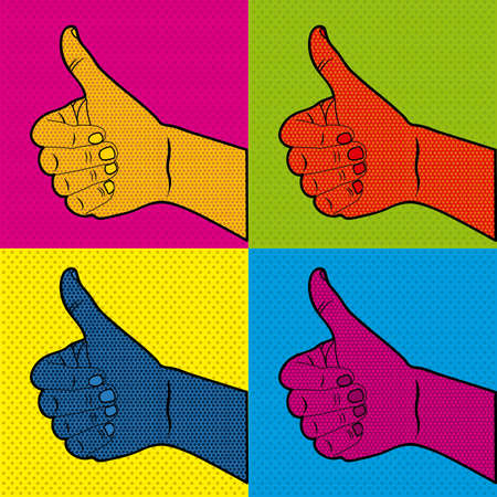 comics ok icons over doted orange background vector illusttration 
のイラスト素材