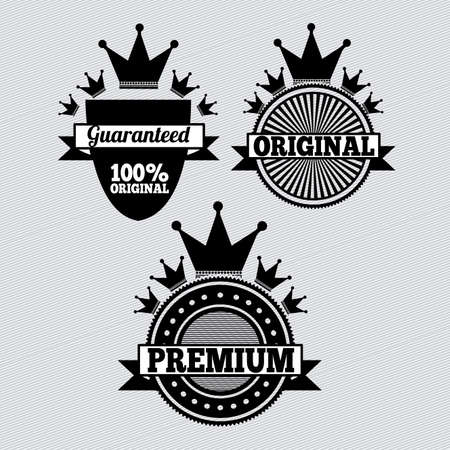 specials seals over gray background vector illustration のイラスト素材