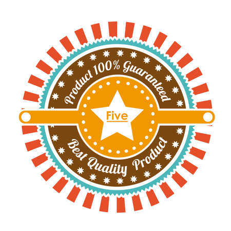 star seal over vintage background illustrationのイラスト素材