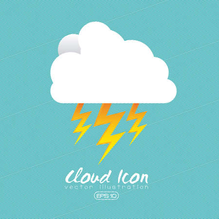 cloud icon over blue background illustration のイラスト素材