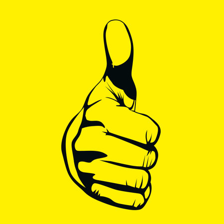 ok design over yellow backgroundのイラスト素材