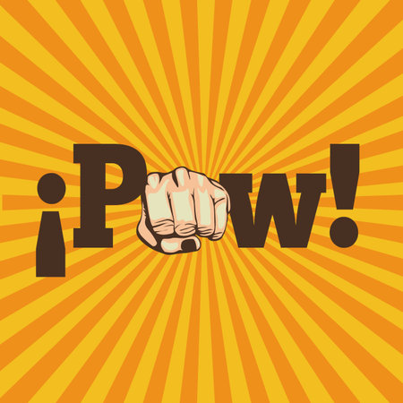 pow comics over grunge backgroundのイラスト素材