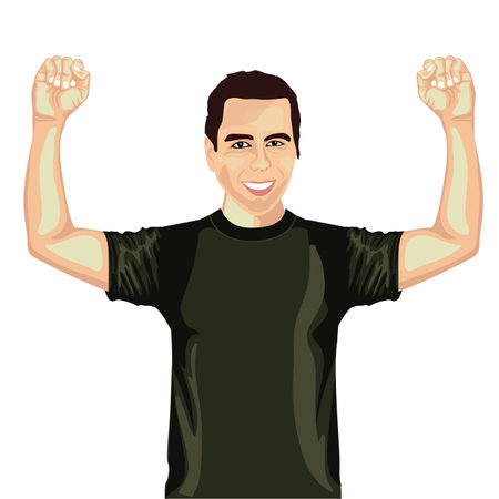 winner design over white backgroundのイラスト素材