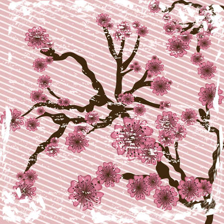 branches design over dotted background illustration のイラスト素材