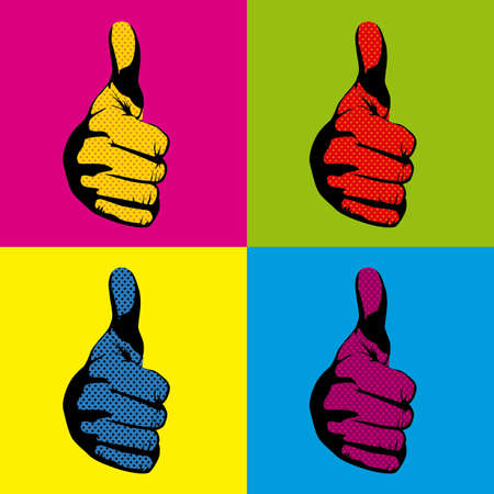 i like that over variety of colors backgroundのイラスト素材
