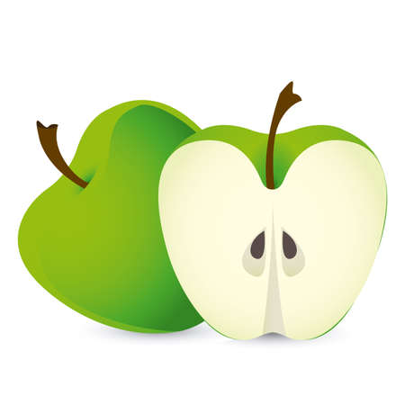 apple design over white backgroundのイラスト素材