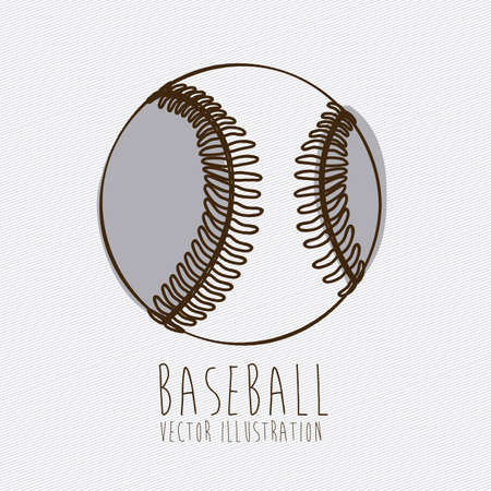baseball design over white background illustration のイラスト素材