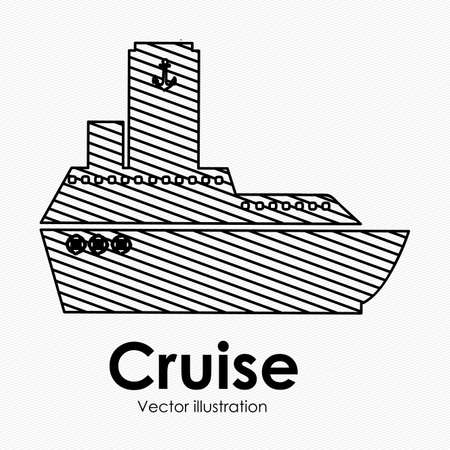 cruise design over white background illustrationのイラスト素材