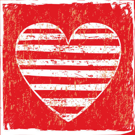 love hearts over red background vector illustration のイラスト素材