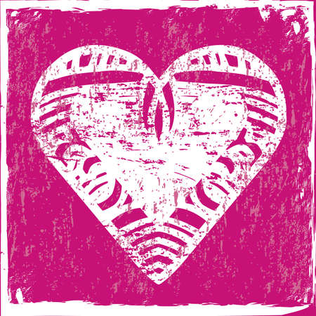 love hearts over purple background vector illustration のイラスト素材