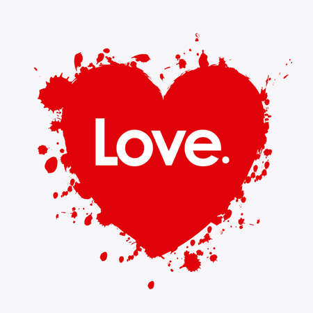 love hearts over white background vector illustration のイラスト素材