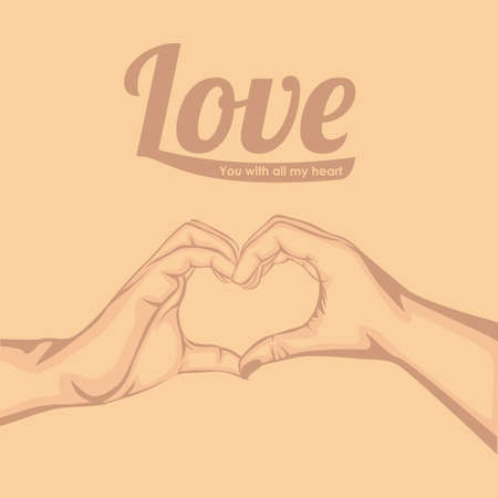 signal of love  over pink background vector illustration  のイラスト素材
