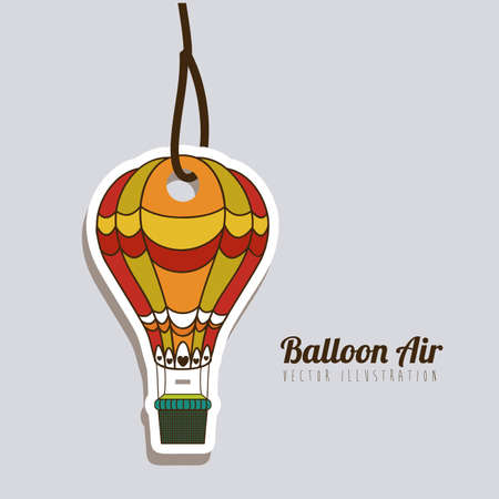 balloon design over gray background vector illustrationのイラスト素材