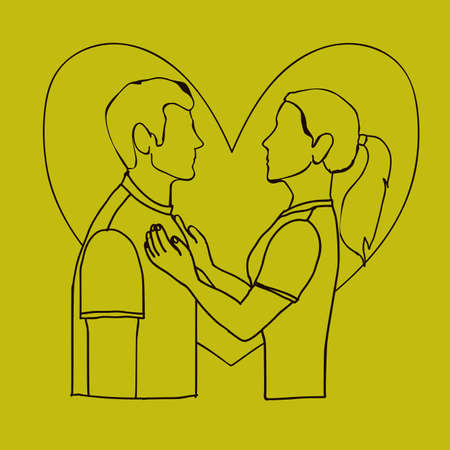 i  love you design over green background vector illustrationのイラスト素材