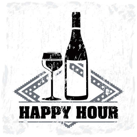 wine design over white background illustrationのイラスト素材
