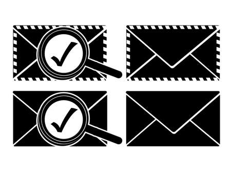 mail design over gray background vector illustrationのイラスト素材