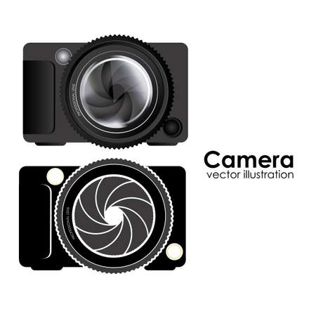 camera design over white background vector illustration  のイラスト素材