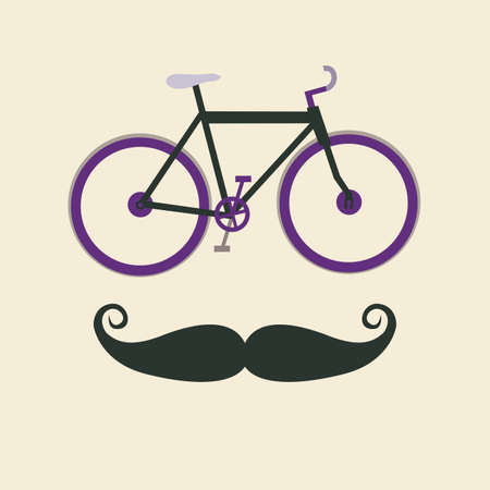 hipster design over pink background vector illustration のイラスト素材