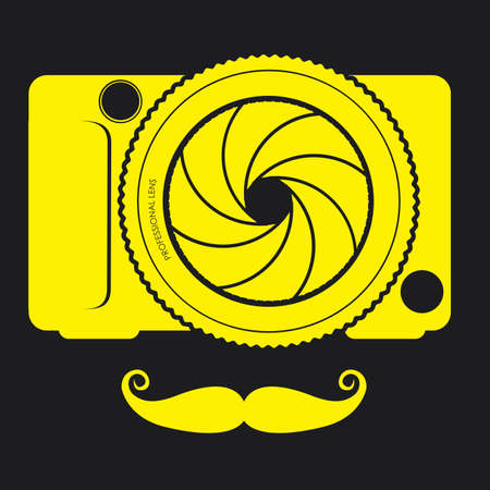 hipster design over black background vector illusrtrationのイラスト素材