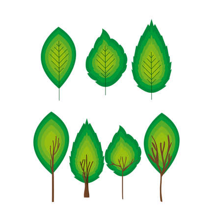 nature design over white background vector illustration のイラスト素材