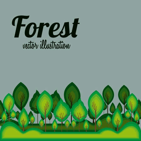 forest design over blue background vector illustration のイラスト素材