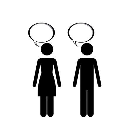 couple design over white background vector illustration のイラスト素材