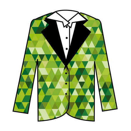 elegant suits over white background vector illustration のイラスト素材