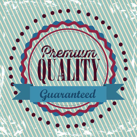premium quality design over lineal background vector illustration のイラスト素材