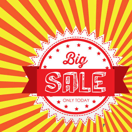 big sale design over grunge background vector illustration のイラスト素材