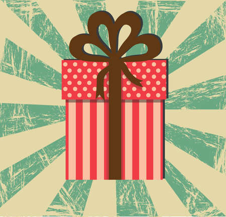 gift design over grunge background vector illustration のイラスト素材