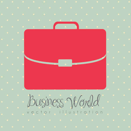 business world over dotted background vector illustration のイラスト素材