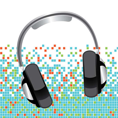 music design over abstract backgroundのイラスト素材