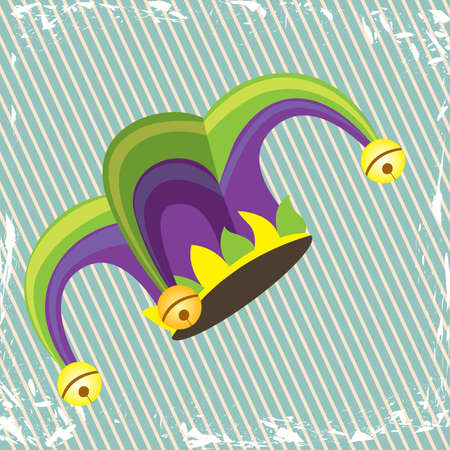 jester design over lineal background のイラスト素材