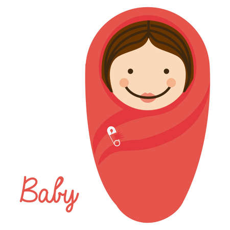 baby design over white background vector illustrationのイラスト素材