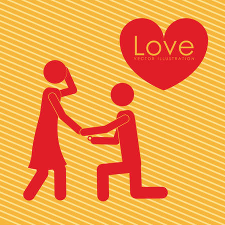 love design over lineal background vector illustration のイラスト素材
