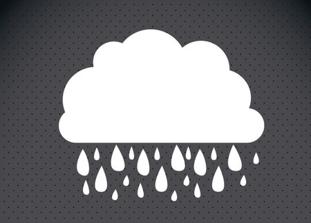 rain design over dotted background vector illustration 
のイラスト素材