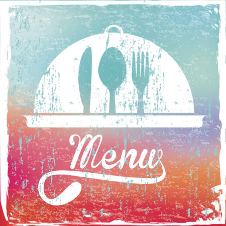 menu design over rustic background vector illustration のイラスト素材