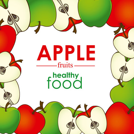 apple design over white background vector illustrationのイラスト素材