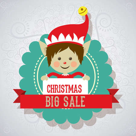 christmas design over pattern background vector illustrationのイラスト素材